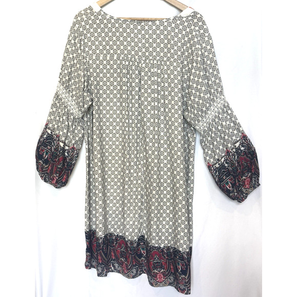 Umgee USA Embroidered Oversized Mini Dress Size XL Cover Up Boho Beach Resort - Picture 8 of 13